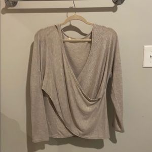 3 for $25 gray and white striped top